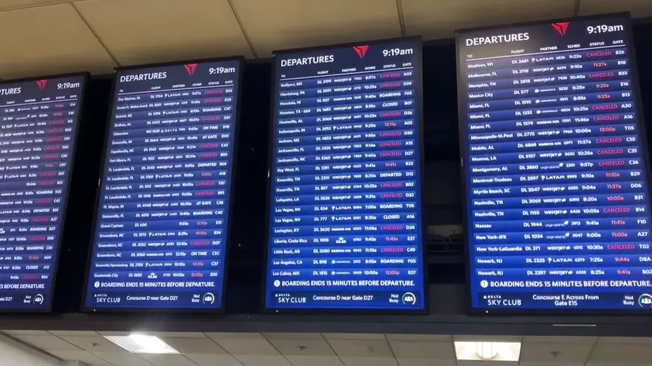 Delays at Atlanta airport: Winter storm grounds more than 1,400 flights