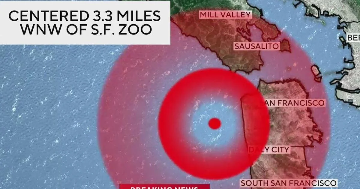 Series of earthquakes near SF Zoo shake Bay Area Friday morning